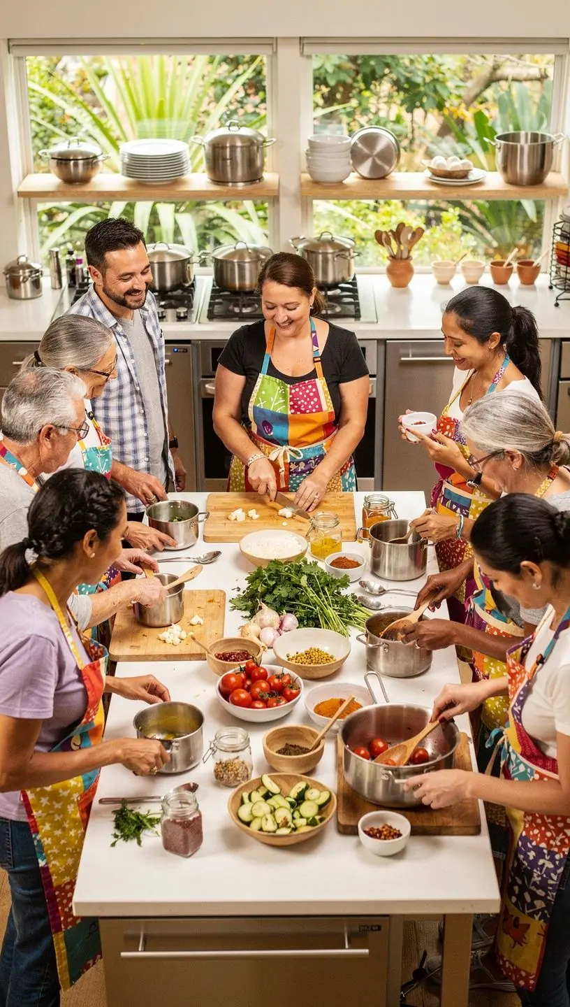 Group activities fostering community engagement and connection