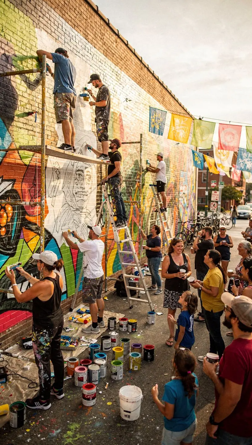 Logistics of hosting large neighborhood gatherings.