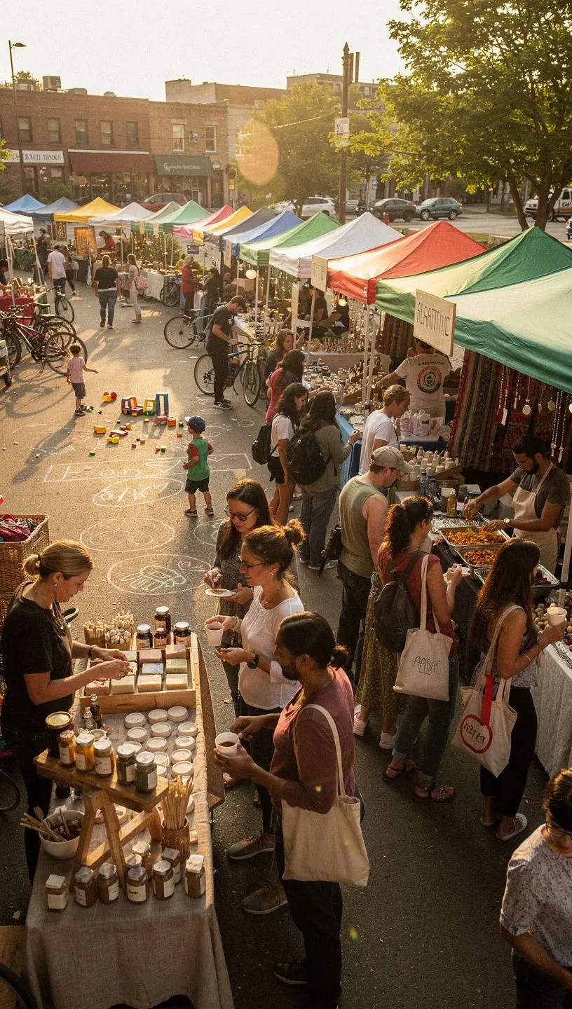 Community gathering promoting safety at public events